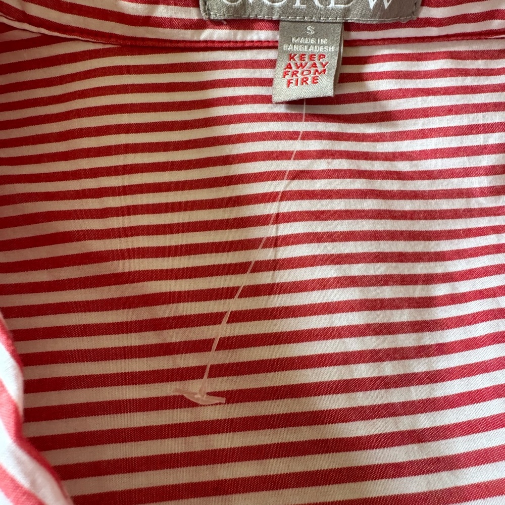 J. Crew Red and White Striped Small Pajama Set - Picture 4 of 4